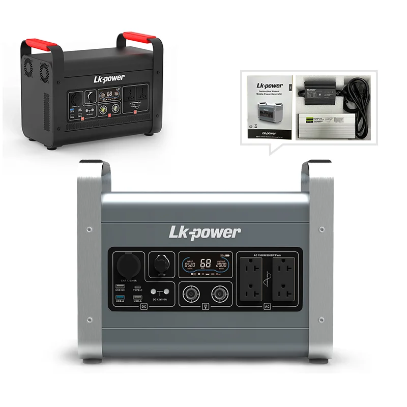 420Ah Renewable Energy 1500W pure sine wave Free Energy Generator PD1000W solar powered generator for camping