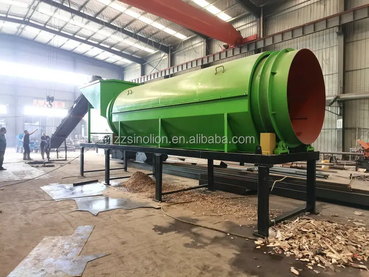 Waste recycling machinery municipal solid waste trommel screen for sell