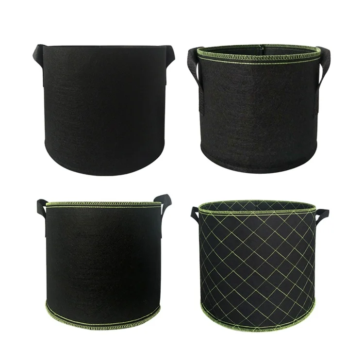 Mingyu wholesale custom low cost 5 / 7 / 10 Gallon breathable thicken fabric plant pots with handle for tree farms