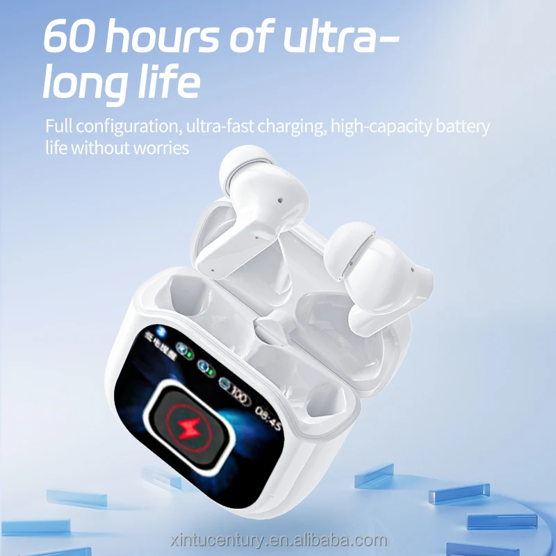 LCD Multifunctional Touch Screen Earbuds with Wireless Remote Control Photography Function headphones earphones