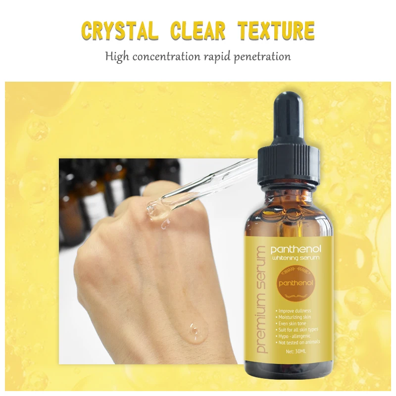 Private Label Brighten Dark Spot Even Skin Tone Anti Aging Panthenol Whitening Serum