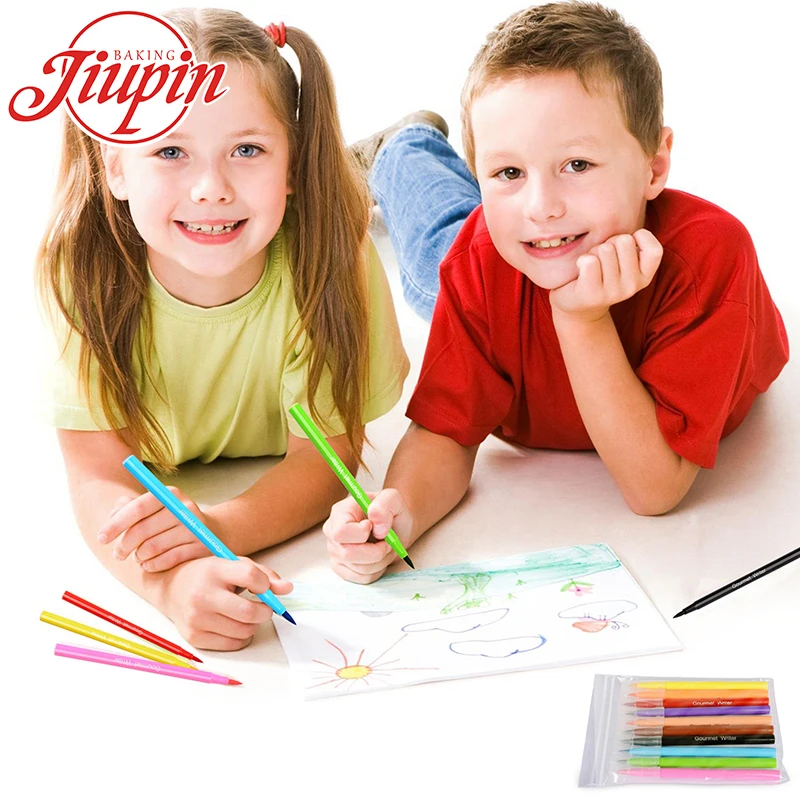 Edible paint pen gel pen edible paper food coloring markcare edible ink pen for egg cake cookie decoration