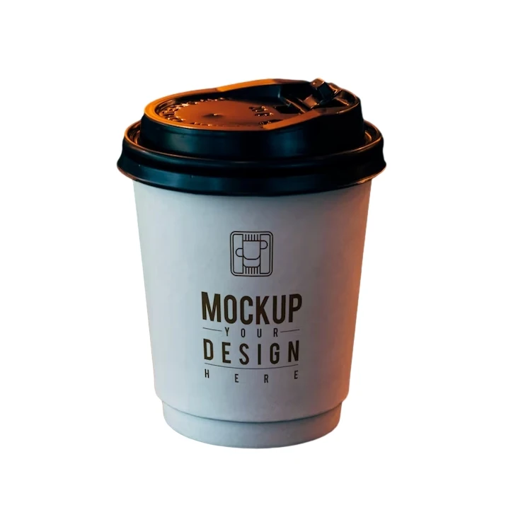 Customized Logo 200 Ml 6oz 6.5oz 7oz 12oz 16oz Tea Pack Small Coffee Disposable Paper Cup with Lid Cover for Hot Drinking