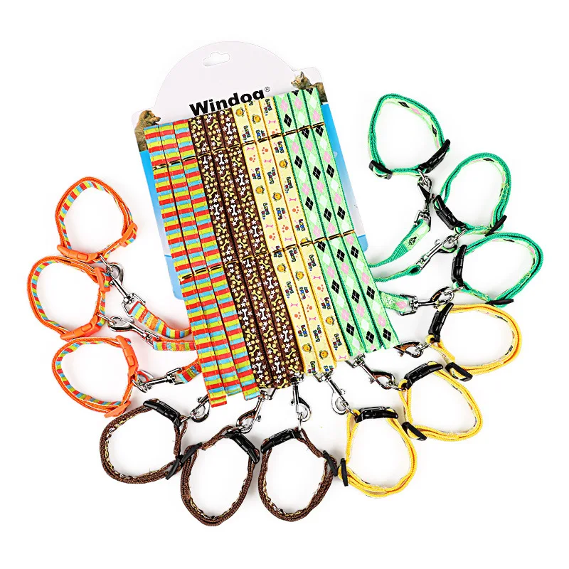 Printed Cat Rope Leads Pet Luxury Dog Harness Leash Set Traction Rope and Harness Collar and Leash Set