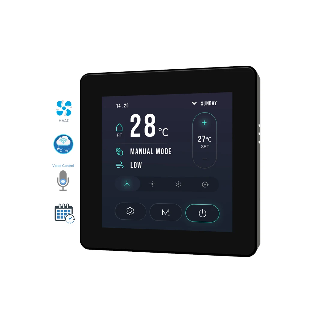 Home Fan Coil System Temperature Control Touch Screen Room Smart WiFi Thermostat