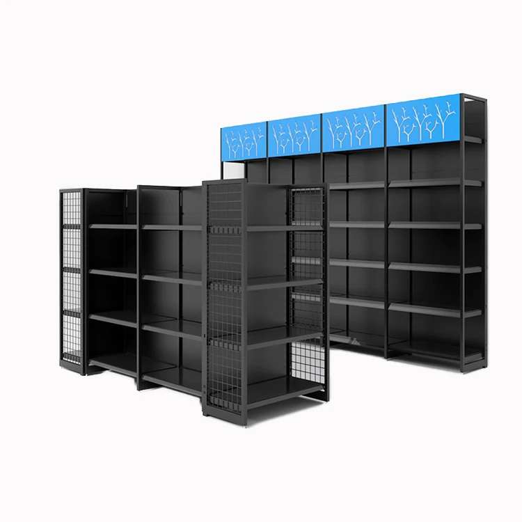 Retail Store Gondola Wholesale Steel Supermarket Store Shopping Display Racks Minimarket Shelf Units