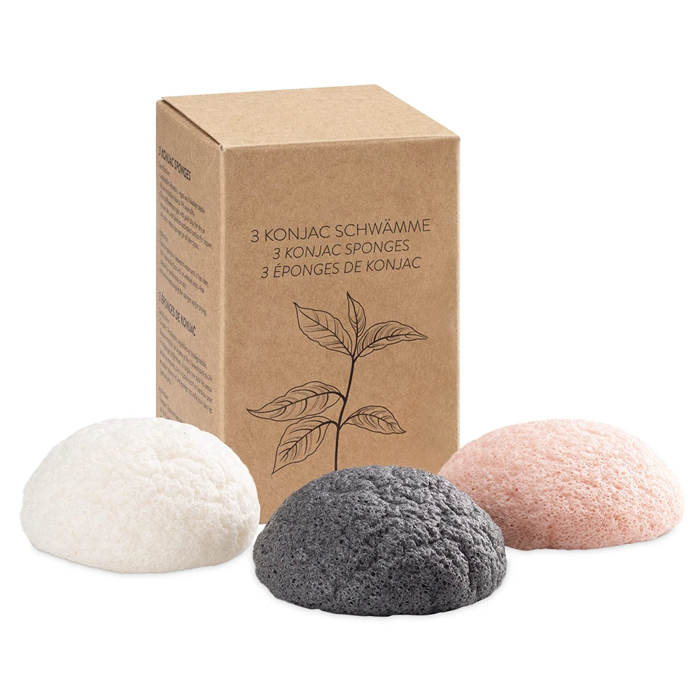 Customise Gentle Face Cleansing and Exfoliation Konjac Facial Sponges