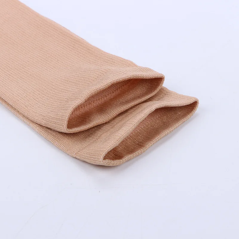 Nylon Copper Fiber High Knee Sports Compression Tube Socks With Toe