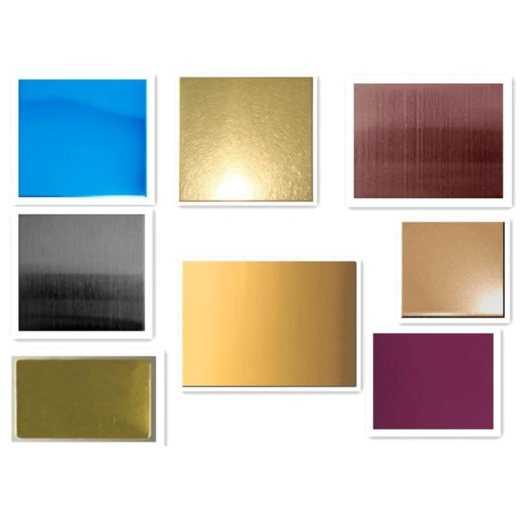 China foshan colored Ti-gold 8K mirror finish stainless steel sheet