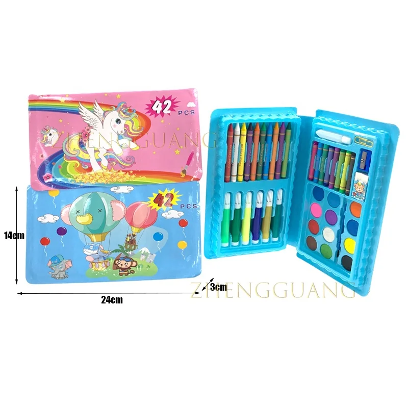 Zhengguang 42PCS живопись инструмент для рисования художественные принадлежности Канцелярский набор детей Наборы