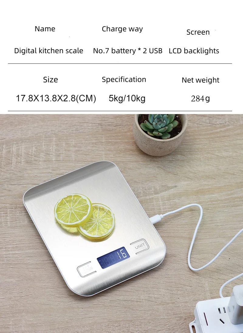 Лидер продаж 10 кг цифровые кухонные весы многофункциональные электронные пищевые с ЖК-дисплеем измеритель веса на батарейках