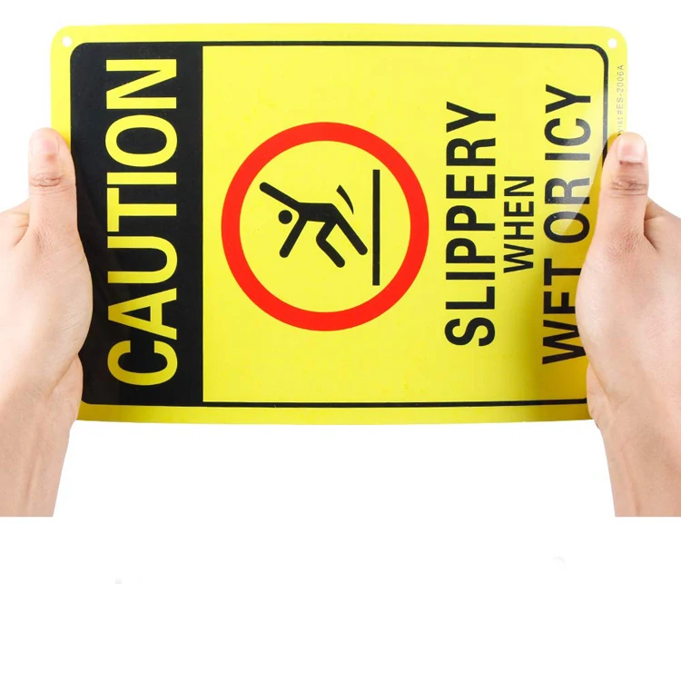 Safety caution custom road signal with reflection