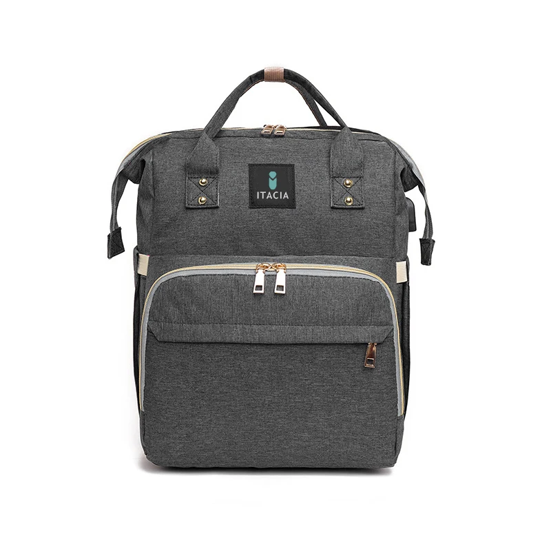 travel wholesale  waterproof baby diaper pail refill caddy organizer mommy nappy bag diaper bag backpack with changing bed