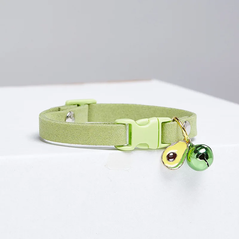 OEM/ODM Cat Collar Solid Color Cute Cat Neck Jewelry Decoration Kitten Pet Bell Necklace Outdoor Accessories Products Supplies