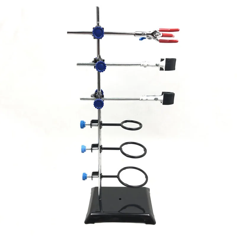 high quality Cast Iron stand Square seat bracket Lab Retort Stand iron ring Laboratory Stand