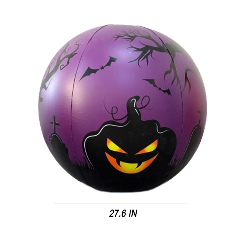Holiday Party Supplies Halloween Decoration PVC Toy Ball Inflatable Sports Beach Ball Floating Entertainment Beach Fun