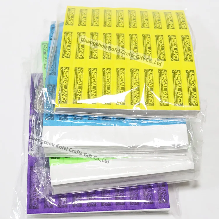 Браслеты Kofei Tyvek полноцветная печать одноразовое использование 25 мм бумажные браслеты для мероприятий безопасности праздничные печатные ленты с индивидуальным принтом