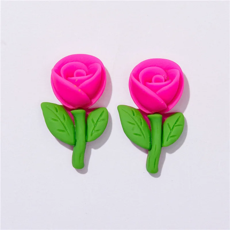 New Rose Resin Charms Beautiful flowers Resin Flower For Decoration