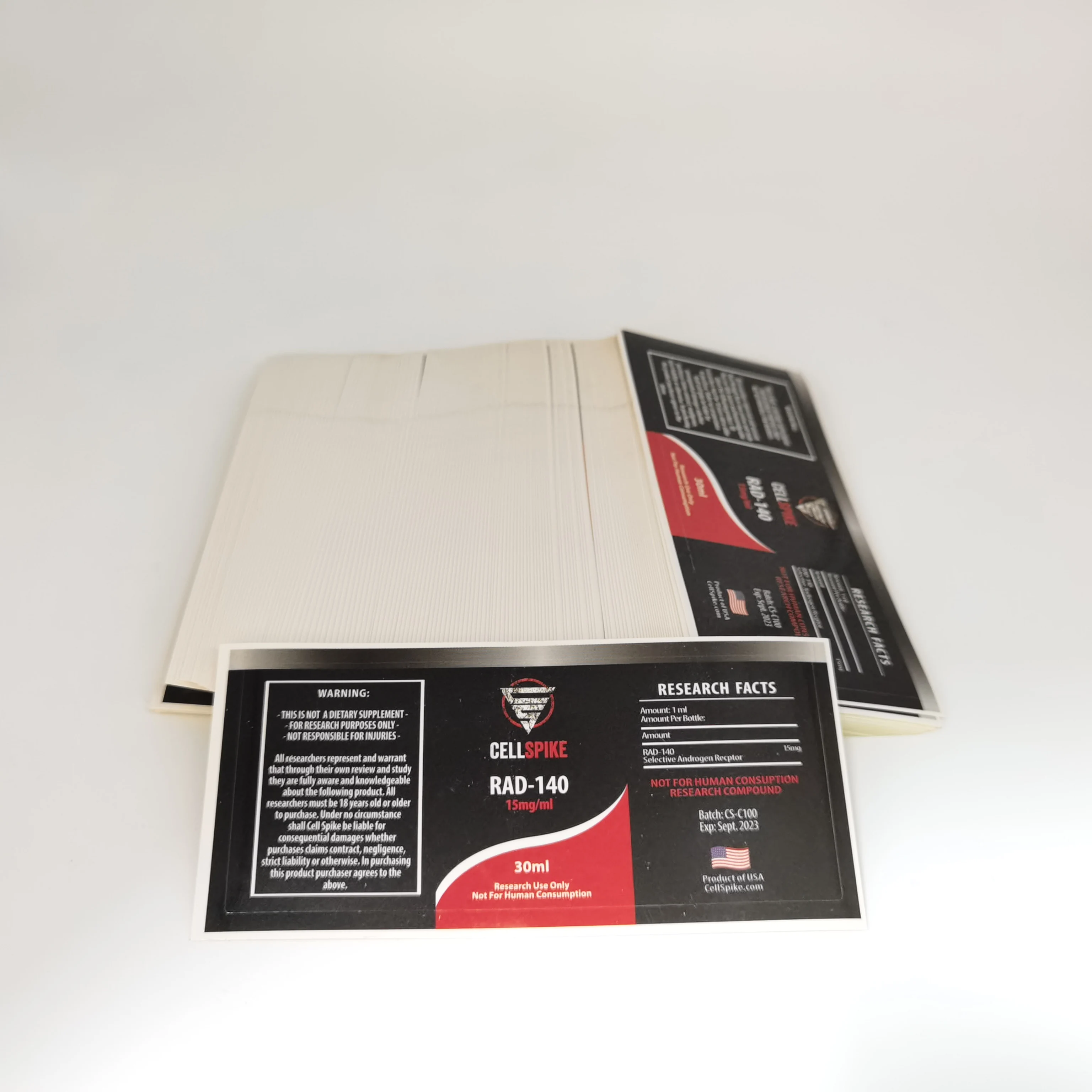 
Hot sell Professional custom printing 30ml bottle for rad140 Liquid 