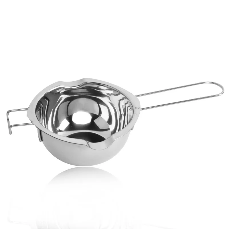 Stainless Steel Chocolate Melter Pot Mini Size Butter Milk Melting for Wax Bowl Warmer 400ml