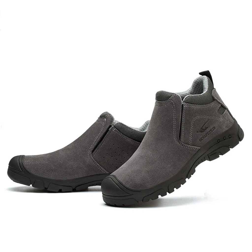 Темные серые 6 кВ изоляционная кожаная мужская защитная обувь промышленные рабочие ботинки