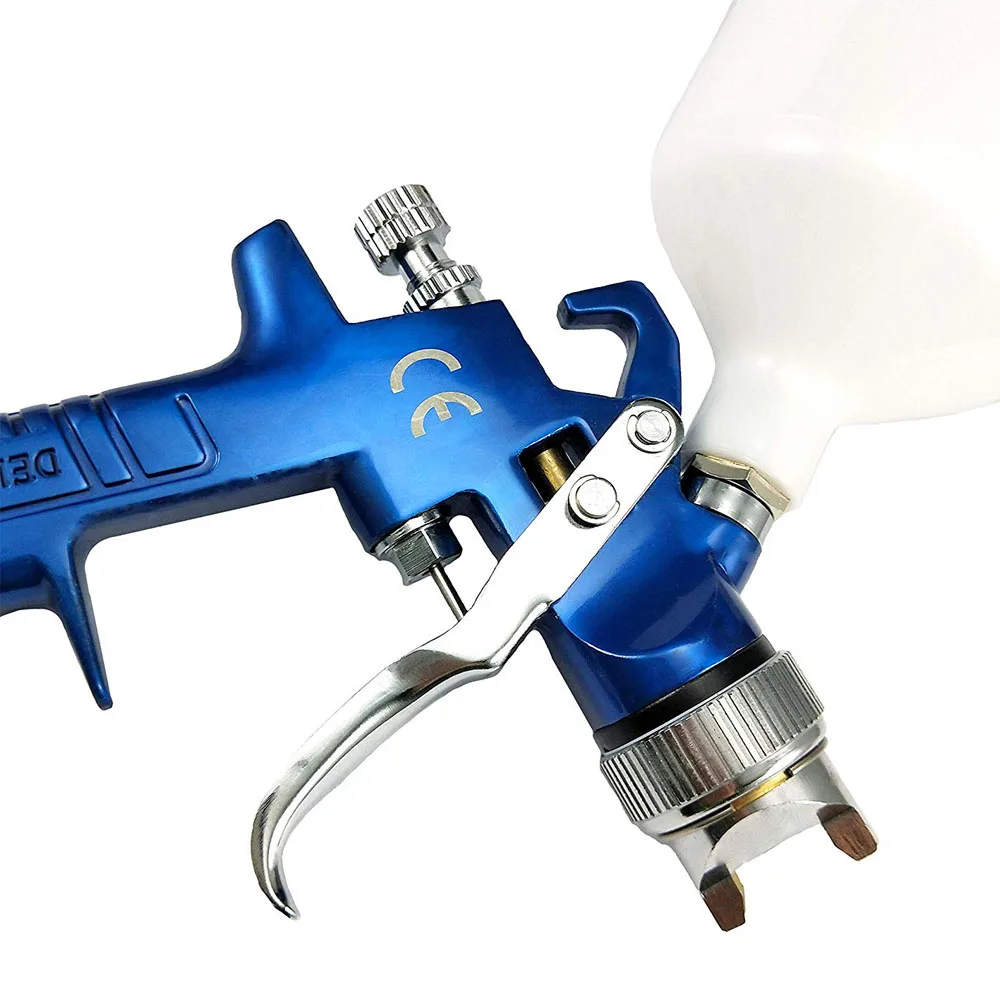 Manual H2000 car furniture small repair gun caliber 0.8 tank capacity 125ml, HVLP spray gun pneumatic tools, high atomizing spra