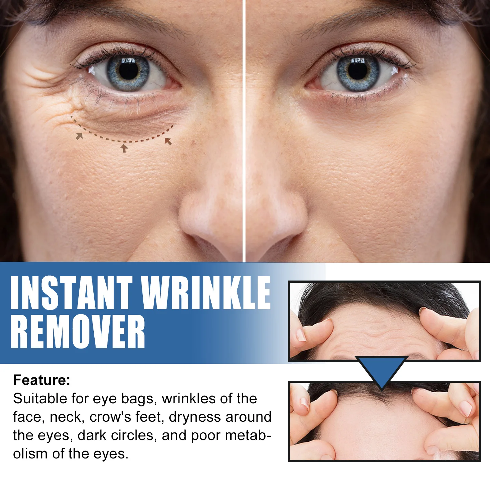 5 Seconds Instant Wrinkles Removal Cream Lifting Firming Anti-aging Improve Puffiness Fade Fine Lines Face Cream