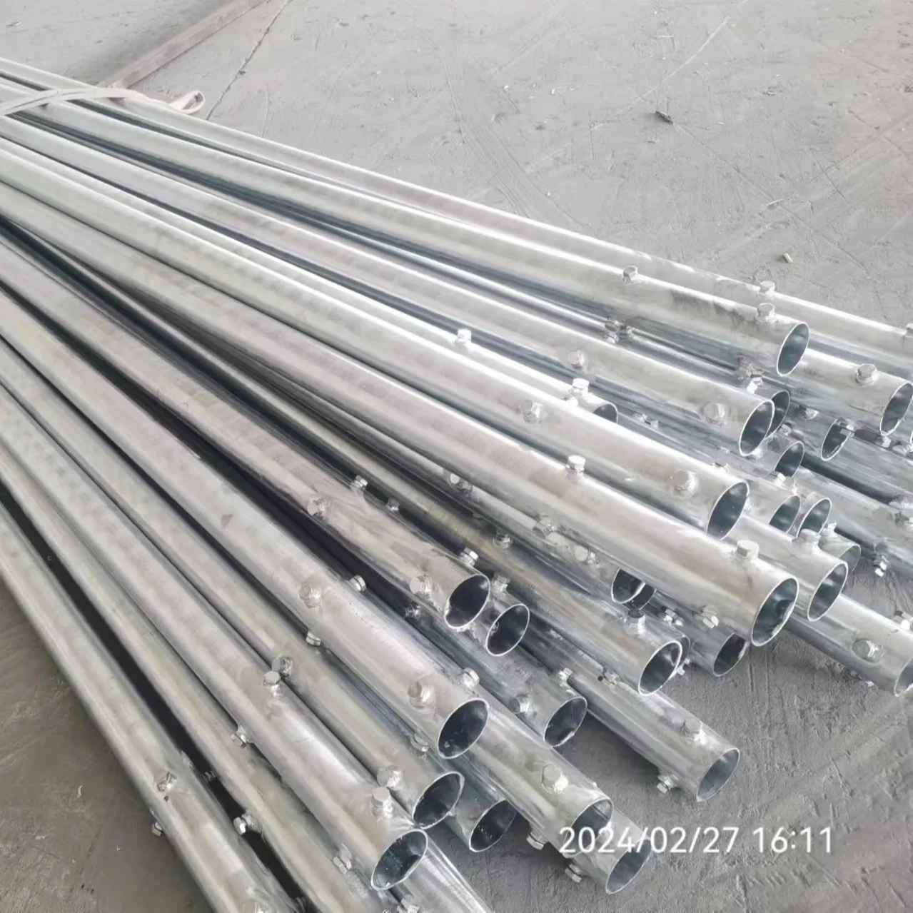 Pole High Mast Pole Pillar Post Light Steel Lamppost Road Pedestrial Pedestrian Street Diameter 89mm 90mm Arm Curved LED AC 70