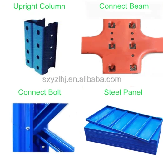 Warehouse Q235 stainless steel shelves storage rack 5 tier metal storage rack supplier