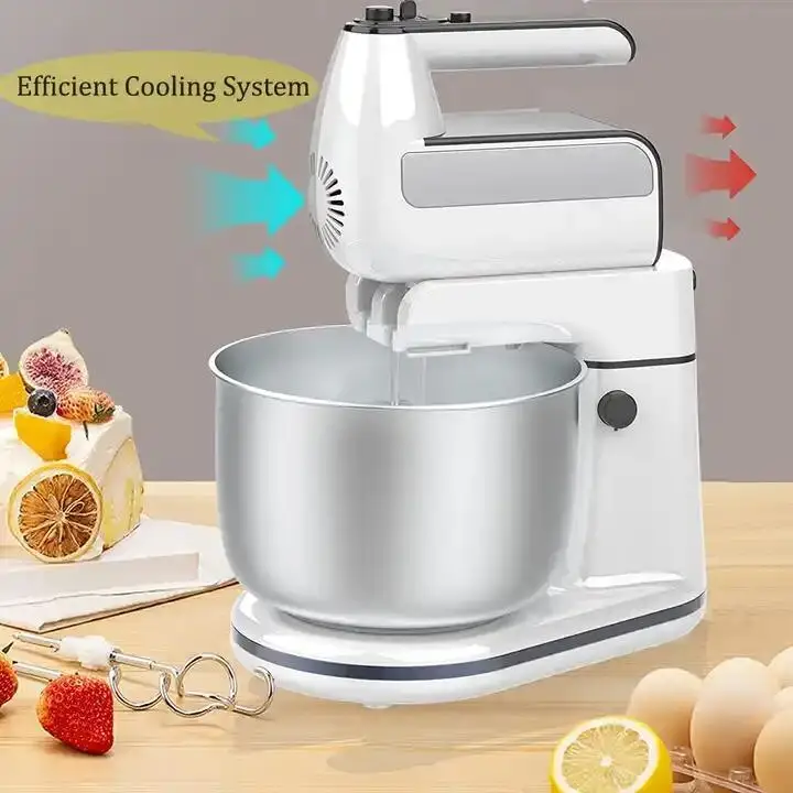 3.5L Kitchen Electric Food Mixer Egg Beater Hand Mixer with Bowl Multi 5 speeds with Turbo Function