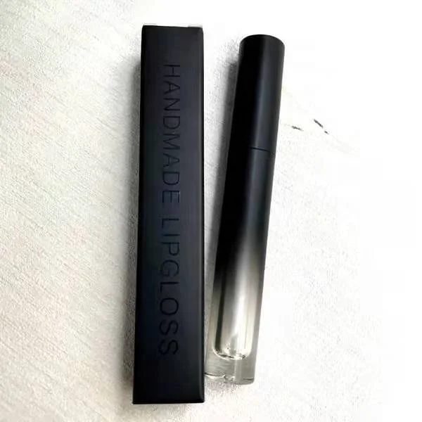 Hot Sale Black Eyelash Lipstick Boxes Custom Logo Cosmetic Lipgloss Packaging Box W20*H120mm