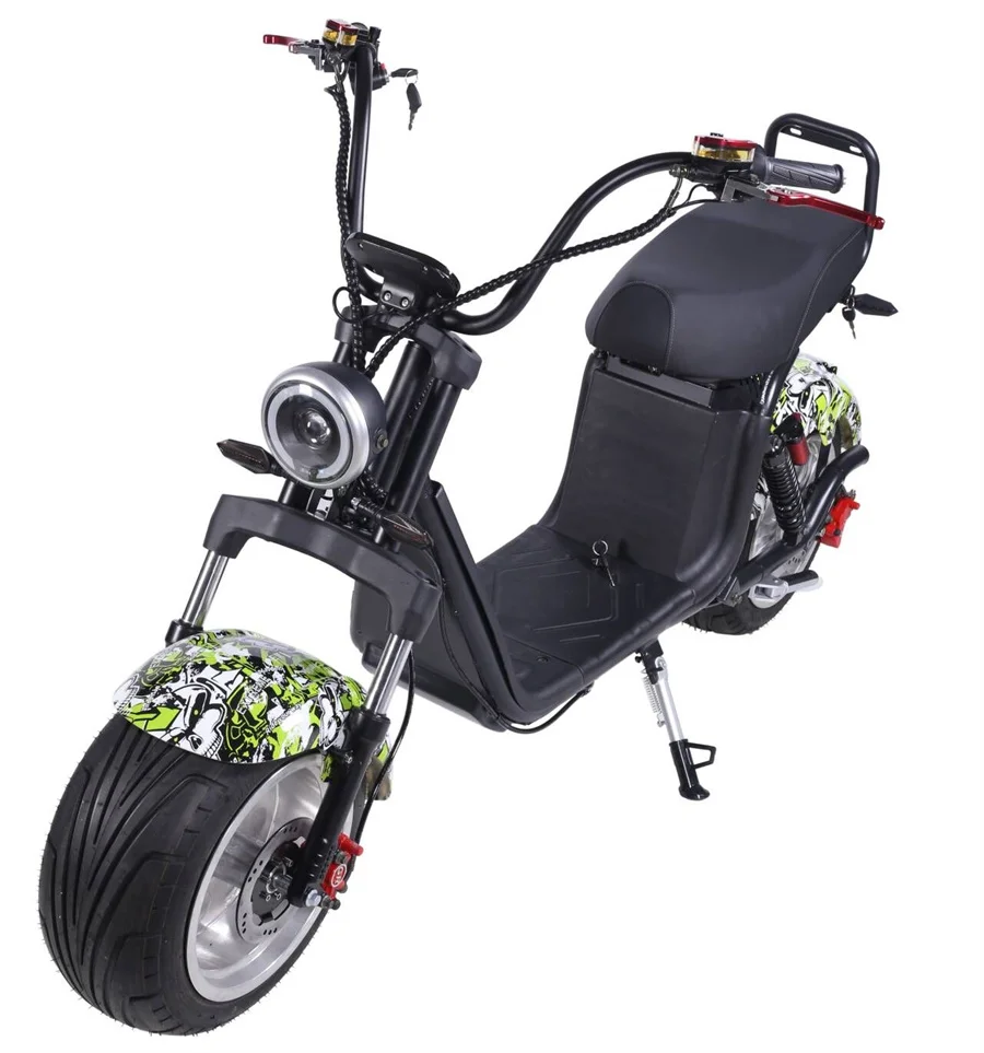 New Model Electric Scooter 3000w Eec Coc Citycoco 2000w 4000w Removable Battery E Chopper 80km/h