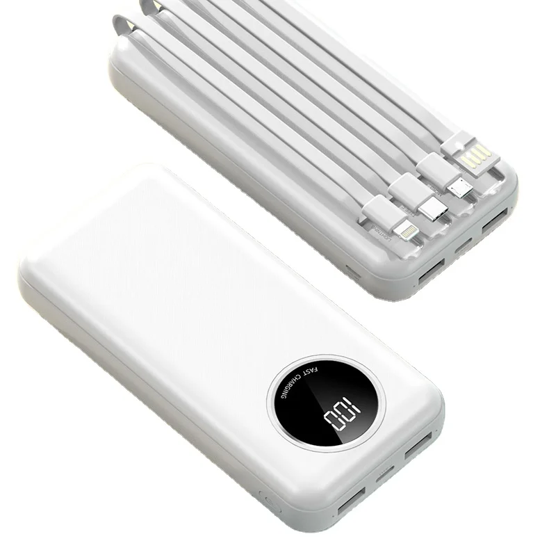 Hot style products Power bank 20000mah White Black Green USB Mobile Power Supply