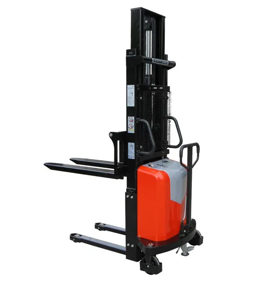 2 Ton Semi Electric Forklift 2m  Electric Pallet Stacker Truck