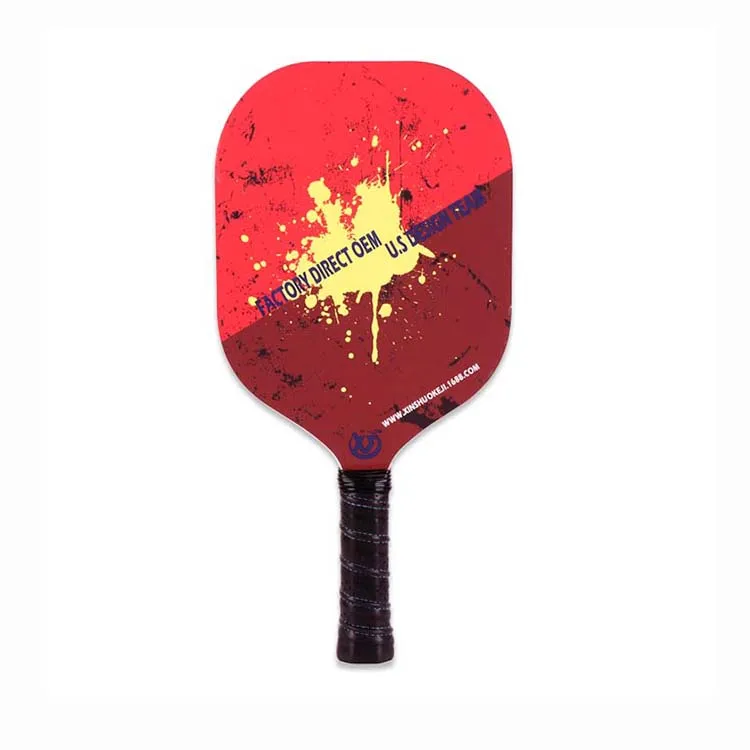Custom LOGO red Carbon Fiber Honeycomb Filling Pickleball Paddle racket 7.9 in USAPA Professional Pickleball Paddle for gifts