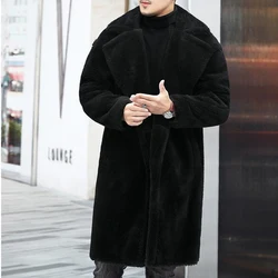 Winter Male Jacket Warm Cashmere Casual Wool Mens high quality Plus Size Coat Fleece Jacket