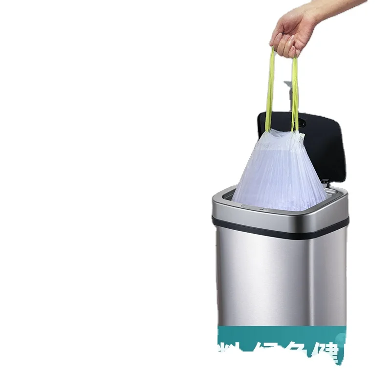 13 Gallon Factory Customization Drawstring Trash Bag Compostable Biodegradable Plastic Garbage Bag With Drawstring