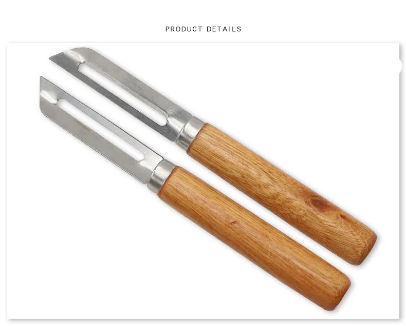 F1-519 Multifunctional stainless steel kitchen paring knife with wooden handle fruit knives