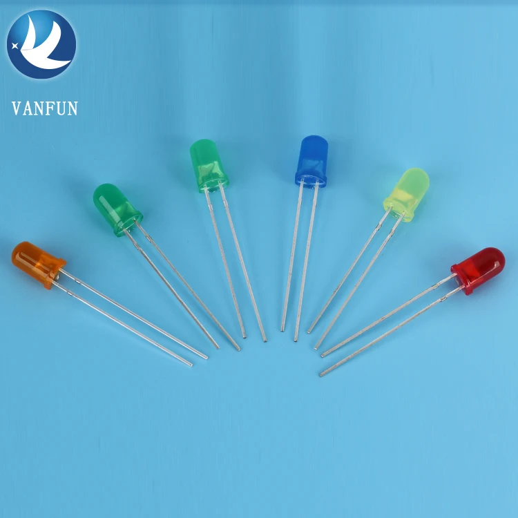 Epistar Chip LED 5mm round UV Lamp through Hole 365nm 395nm for Sterilization
