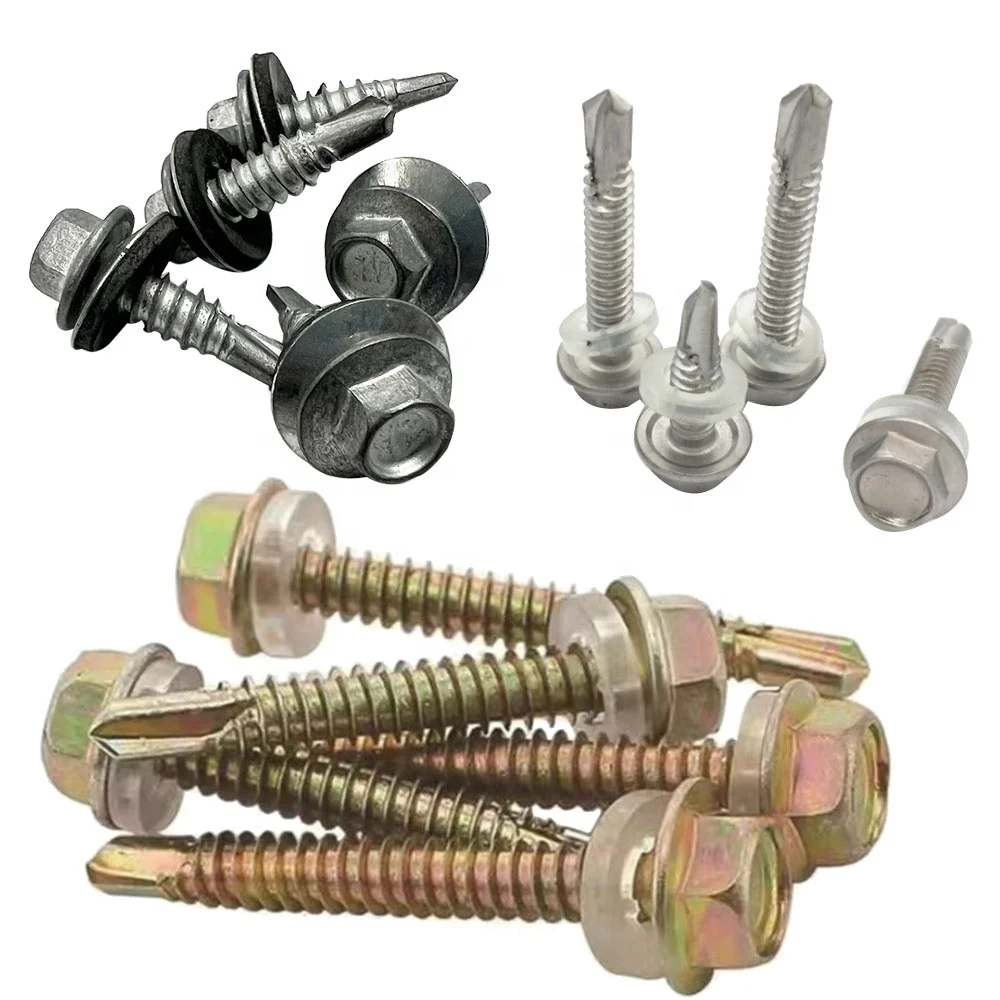 China Factory price Carbon steel galvanized wafer head screws truss head screw self drilling screws