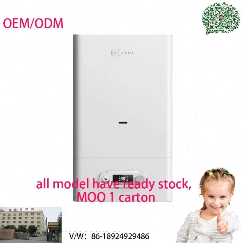 Gas Heater Wall Hung Boiler 2 Heat Exchangers 20KW 24KW Combi Fashion Design Gas Boiler