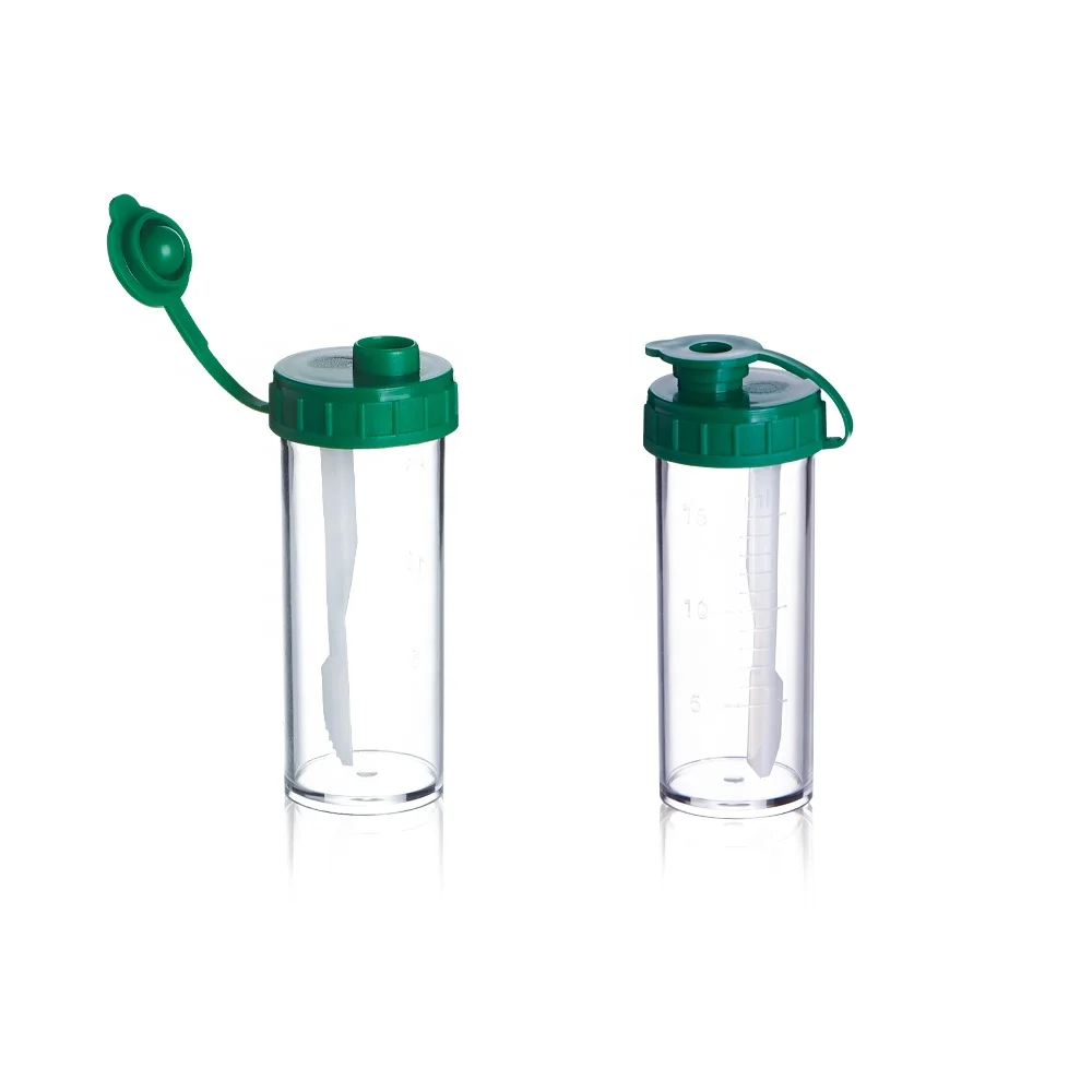 supplier plastic vial specimen stool container factory direct disposable sterile sampling specimen cup for Lab use