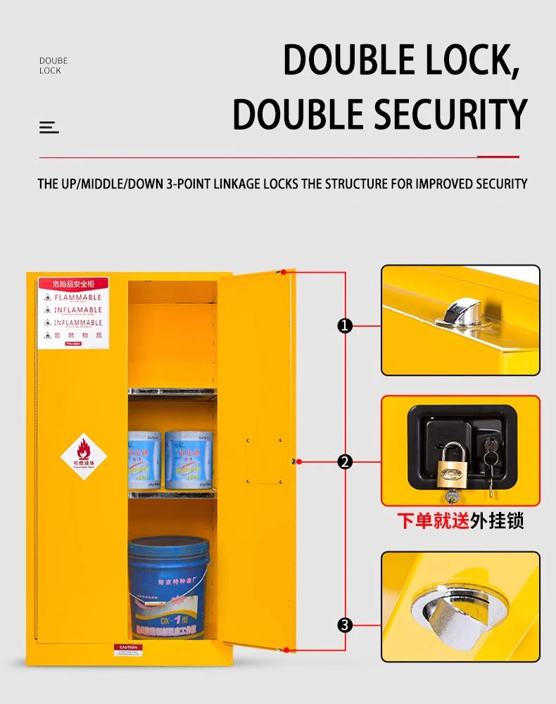Взрывозащищенный шкаф 45 галлонов 3-слойный огнестойкий 170 л горючие шкафы для хранения