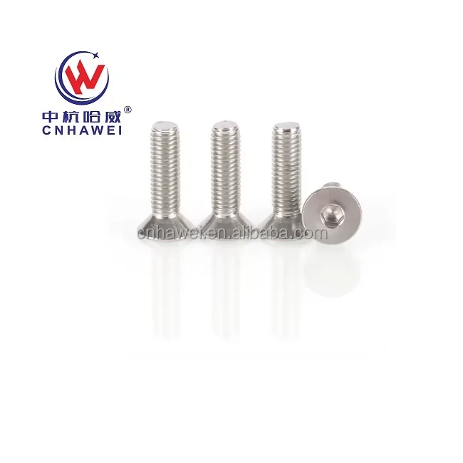Inconel 625 ASTM F468 Ni625 Hex Socket Countersunk Head Screw Customizable Sizes ISO10642 Compliant Machine Screw