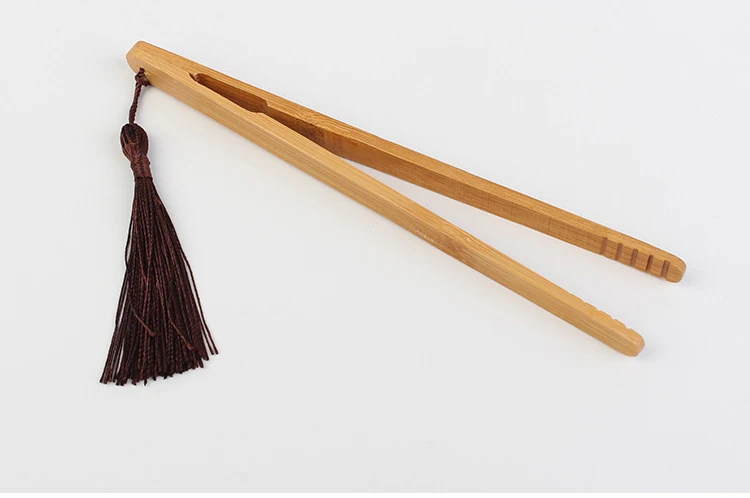 Wholesale Tea Art Wooden Tweezers food safe food tweezers