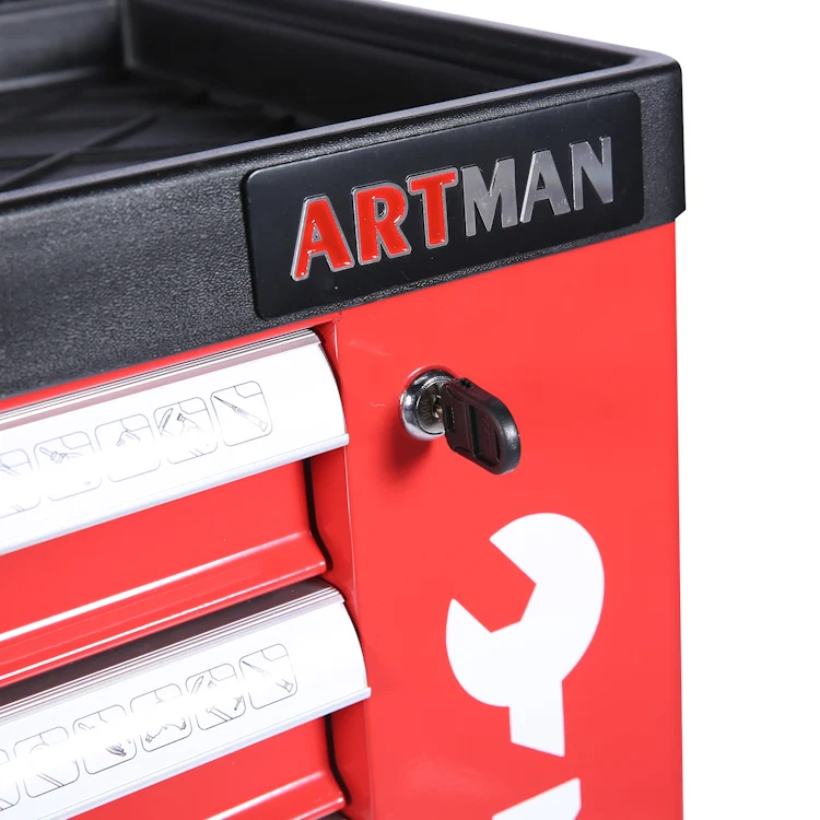 Лидер продаж 2021, Недорогие Шкафы для инструментов с боковой дверью с 7 ящиками на европейском рынке