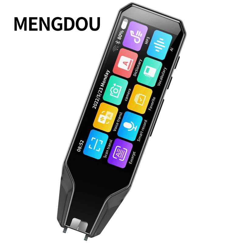 MENGDOU 2022 новая ручка для чтения, умная ручка для перевода на язык, сканер переводчика OCR