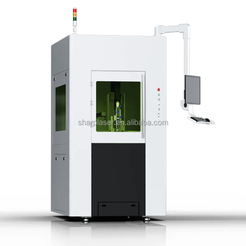 thin plate enclosed small mini fiber laser cutting machine jewelry gold silver aluminum metal 1000w 1500w 2000w 3000w