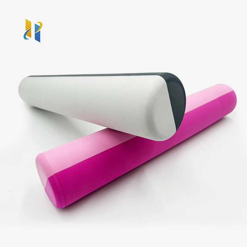 Customizable Fitness Accessories Two Color Lamination Yoga Muscle Massage Pliates Body Eva Foam Roller For Exercise