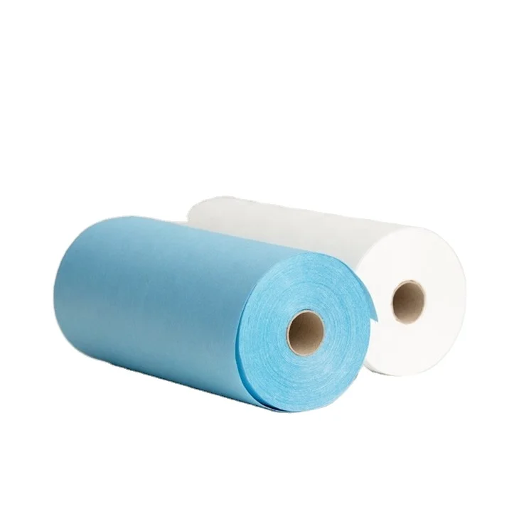 Plain Wood pulp PP Fabric Disposable Wiping Cloth Woodpulp Wipers